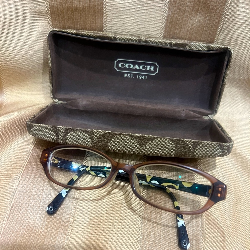 Coach Eyeglasses Case with Eyeglasses